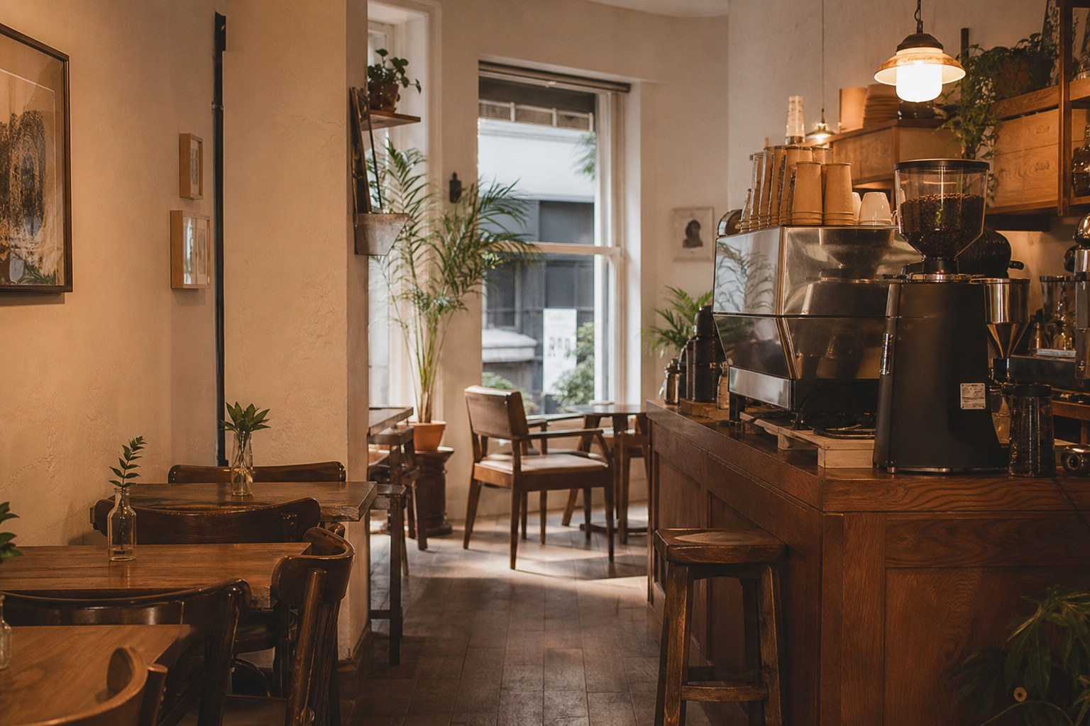 Kahveistan kafe iç mekânı