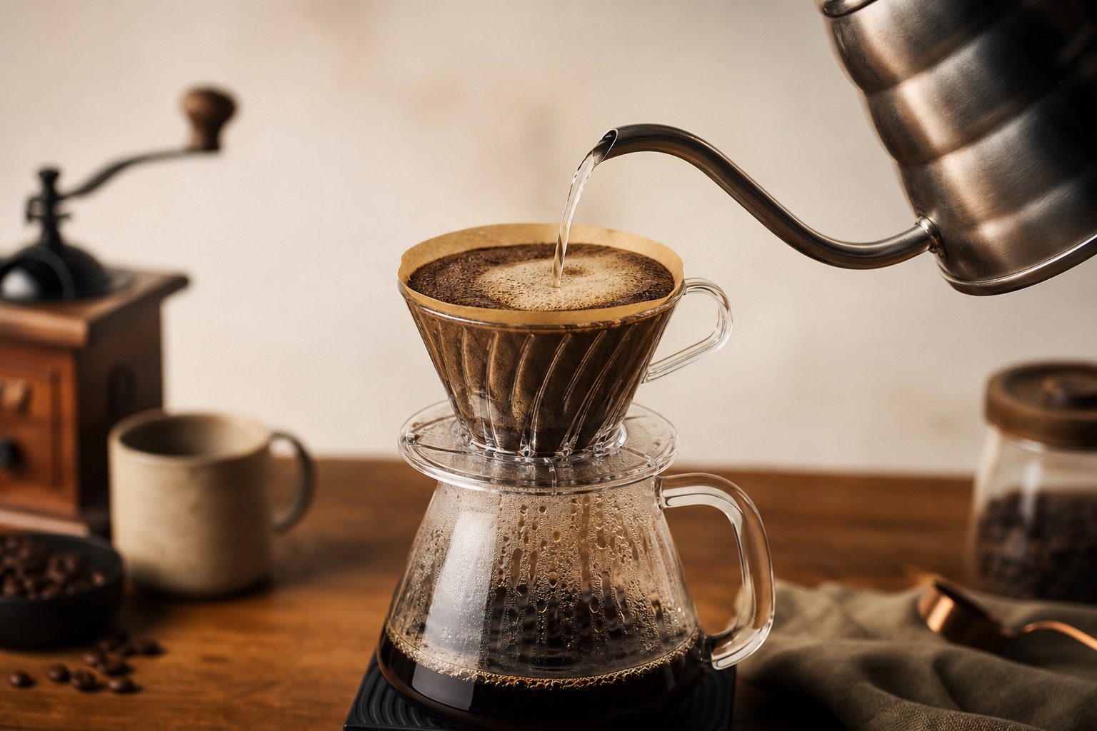 Pour-over filtre kahve